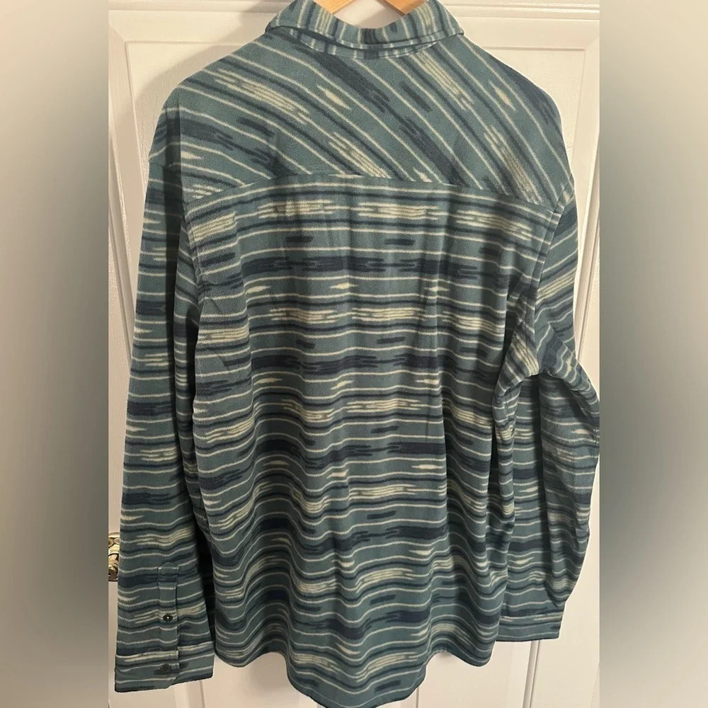 NWT Eddie Bauer Chutes Long Sleeve Fleece Button Down Men Size Tall Extra Large - Picture 3 of 7